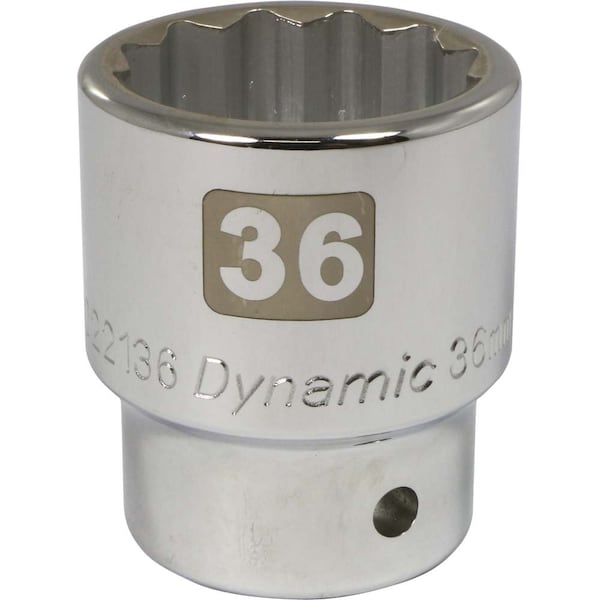 3/4" Drive, 36mm Metric Socket, 12 Points